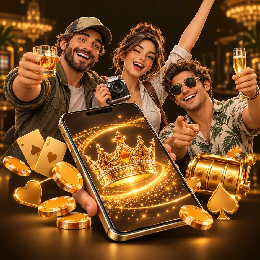 Smartphone with crown — Uptown Pokies