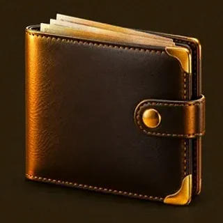 Leather wallet — Uptown Pokies