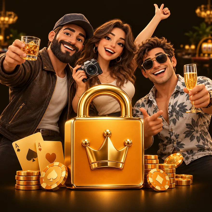 Royal padlock — Uptown Pokies