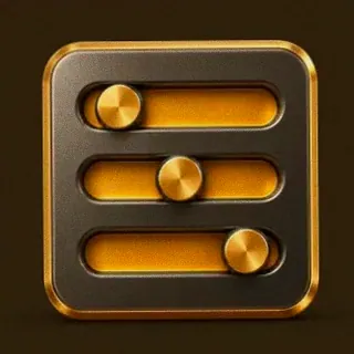 Three-knob control panel — Uptown Pokies