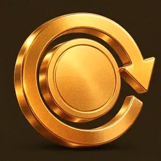 Gold circular arrow — Uptown Pokies