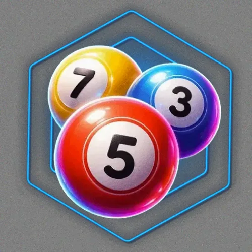 Numbered bingo balls